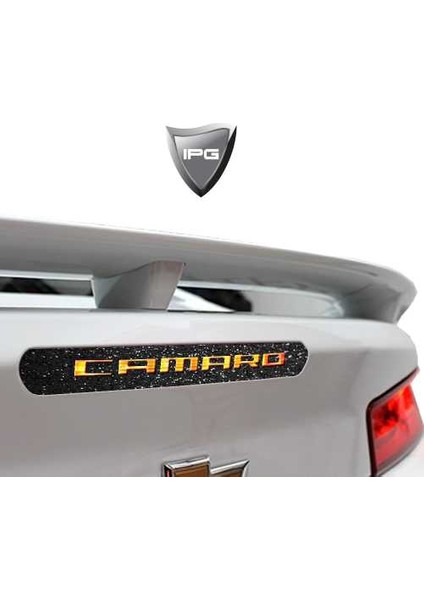 Chevrolet Camaro Arka Fren Stop Lambası Yıldız Tozu Siyah Koruyucu
