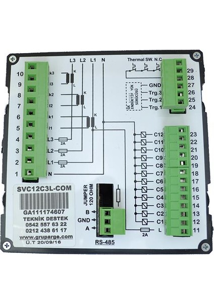 Svc Reaktif Güç Kontrol Rölesi (Ga111 Smart Svc 12C3L/Com)