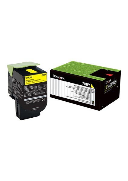 70C80Y0 708Y Sarı Toner Cs310/Cs410/Cs510 1.000 Sayfa