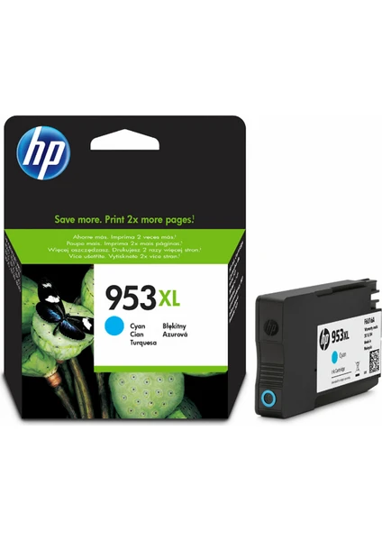 Hp 953Xl F6U16Ae Mavi  Kartuş Officejet 7740 / 8210 / 8710 / 8712 / 8725