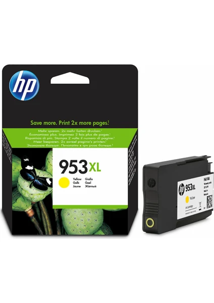 Hp 953Xl F6U18Ae Sarı  Kartuş Officejet 7740 / 8210 / 8710 / 8712 / 8725