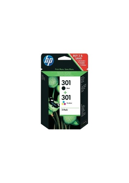 301 Cr340Ee İkili Paket Siyah+Renkli Kartuş