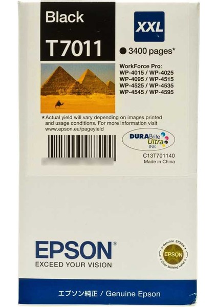 T7011 Siyah Xxl Kartuş Wp-4015Dn / Wp-4025Dw / Wp-4525