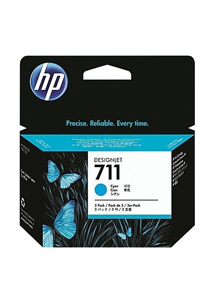 711 Cz134A Mavi Kartuş 3Lü Paket T120 / T520