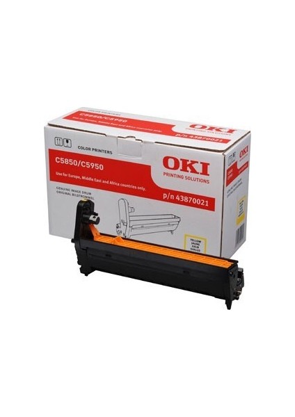 Oki C5850-C5950 43870021 Sarı Drum Ünitesi