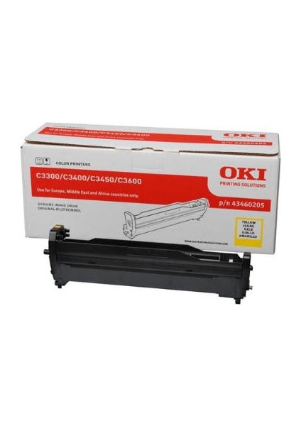 Oki C3300/ C3400 / C3450 / C3600 43460205 Sarı Drum Ünitesi