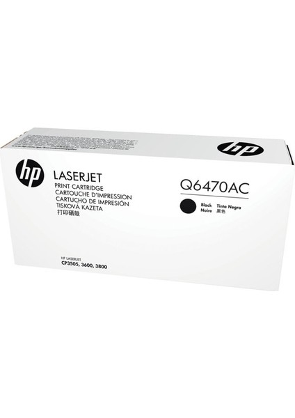 Q6470Ac Siyah Toner-Laserjet 3600 / 3800 / Cp3505