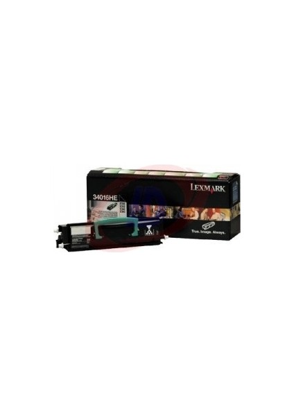 34016He Siyah Toner - Lexmark E330 / E332 / E340 / E342