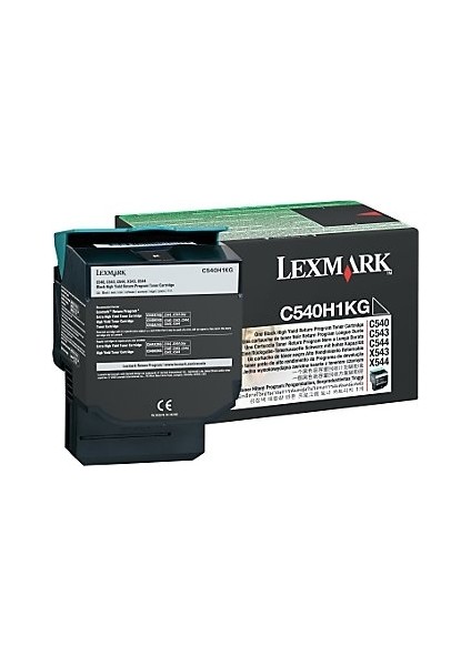 C540H1Kg Siyah Toner C540/C544/X544/X546