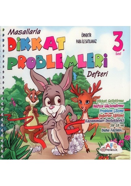 Afg 3. Sınıf Masallarla Dikkat Problemleri Defteri