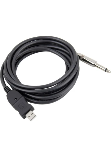 4844 6.3Mmu Jack To Çevirici Usb Gitar Guitar Adaptör Kablosu