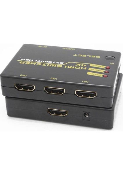 4871 Hdmi Switch 3 Port Çoklayıcı 4K Ultra Hd Destekli