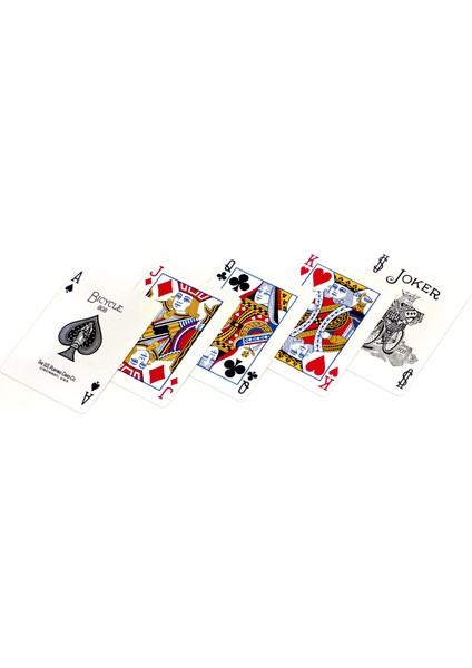 Standart Poker İskambil Oyun Kağıdı (2 Tarafı Yazılı Oyun Kartı Mavi)