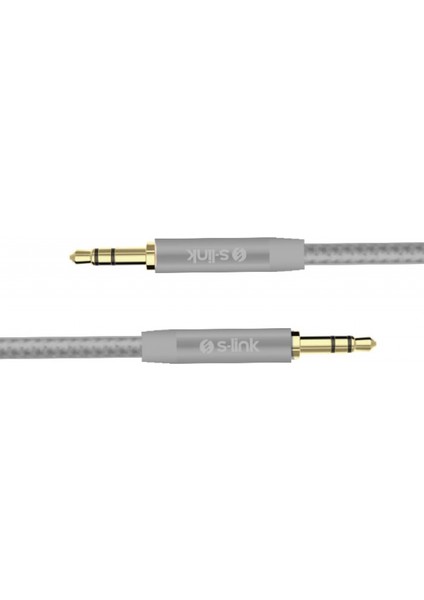 Swapp Sw-C1 1M Stereo 3.5 To 3.5 Silver Stereo Kablo