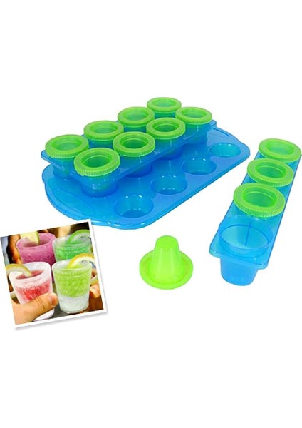 Buz Bardak Kalıpları Ice Glasses (12 Adet)