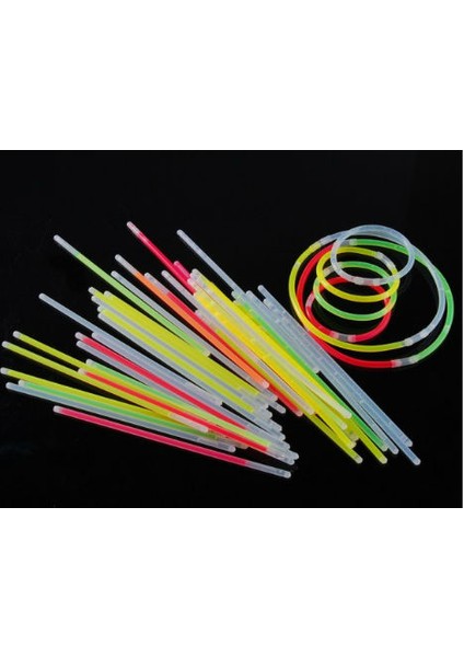 10 Adet Glow Stick Bracelet Fosforlu Kırılan Çubuk Bileklik