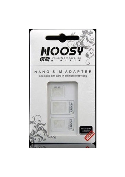 Noosy: Nano ve Micro Sim Kart Adaptörü