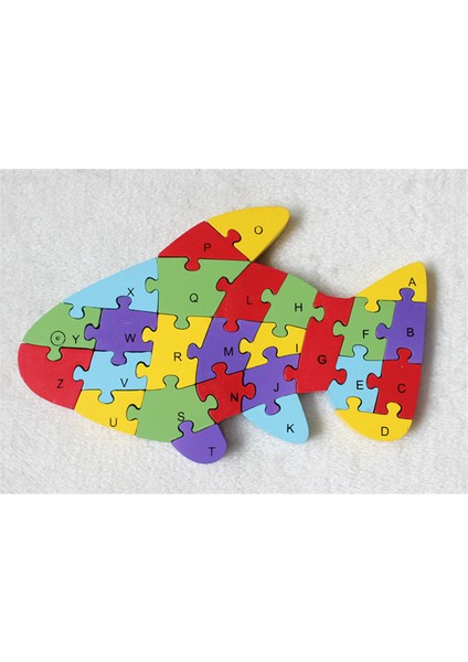 Ahşap Puzzle Balık Figürlü Yapboz