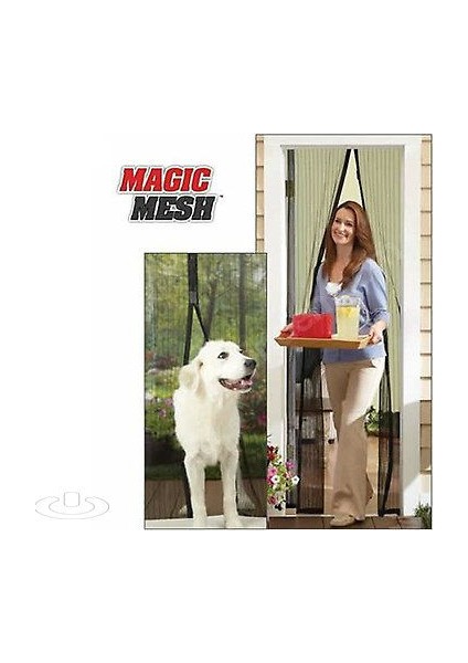 Mıknatıslı Kapı Sinekliği Magic Mesh - Kahverengi