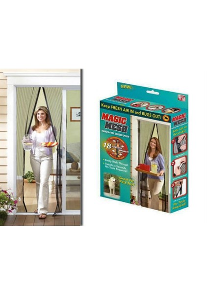 Mıknatıslı Kapı Sinekliği Magic Mesh - Kahverengi fiyatları