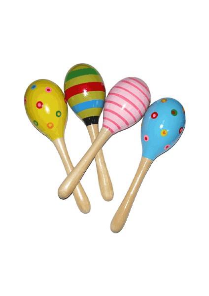 Renkli Ahşap Marakas modelleri