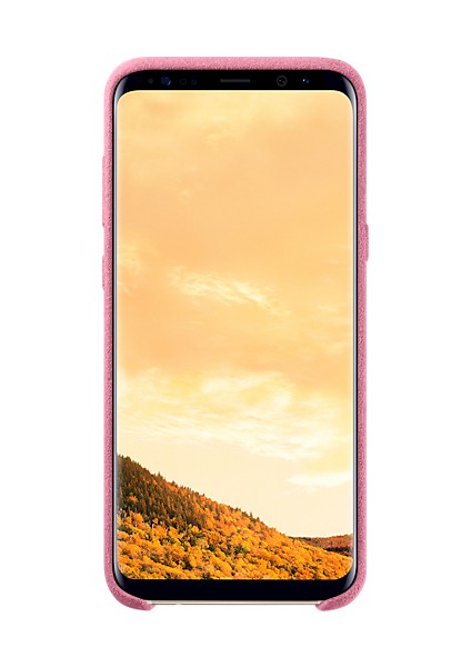 Galaxy S8 Plus Alcantara Kılıf Pembe - EF-XG955APEGWW