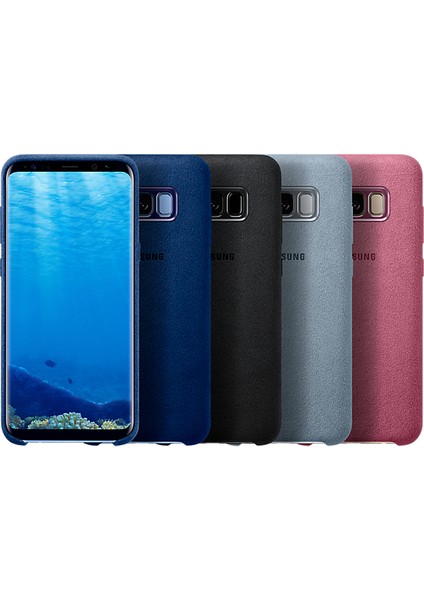 Galaxy S8 Plus Alcantara Kılıf Pembe - EF-XG955APEGWW