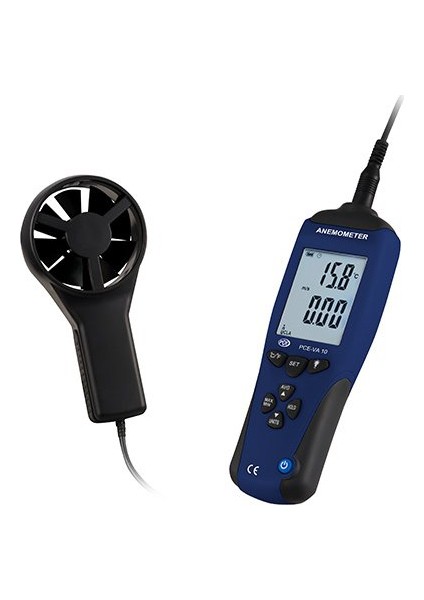 Va 10 Hava Hızı Debisi Sıcaklık Ölçer Anemometre