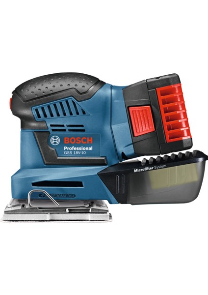 Professional GSS 18 V-10 5 Ah Çift Akülü Titreşimli Eksantrik Zımpara - L-boxx Çantalı