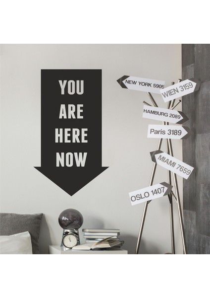 You Are Here Now Duvar Sticker