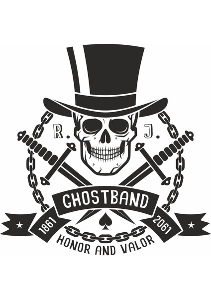 Ghostband Duvar Sticker