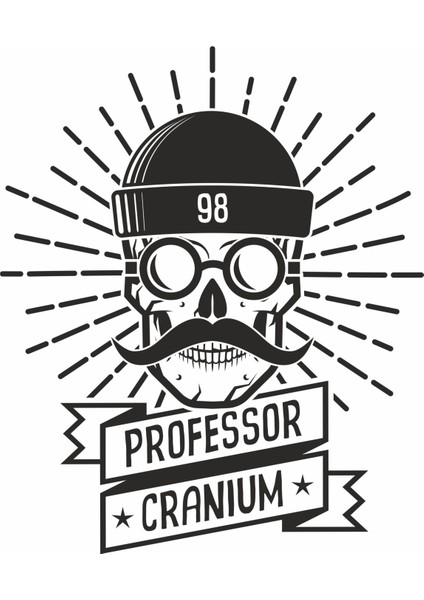 Professor Cranium Duvar Sticker
