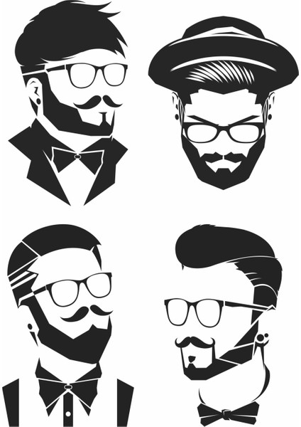 Men Heads Duvar Sticker fiyatları