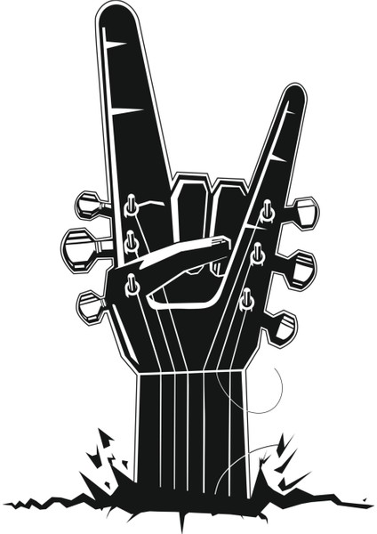 Rock Guitar Duvar Sticker fiyatları