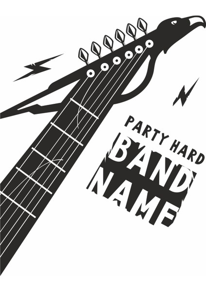Rock Party Duvar Sticker fiyatları
