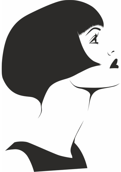 Vintage Woman Head Duvar Sticker fiyatları