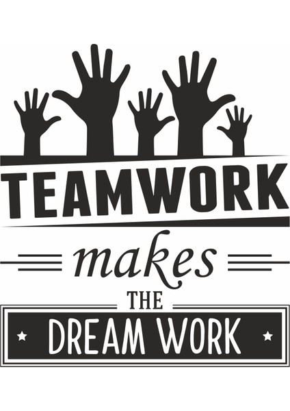 Team Work Duvar Sticker