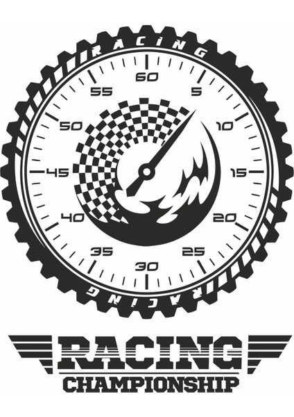 Racing Duvar Sticker