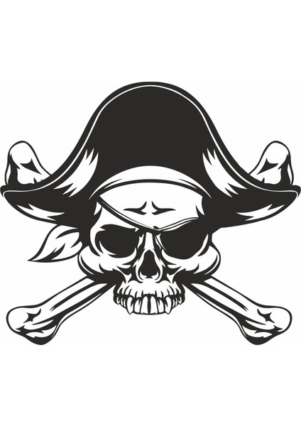 Pirate Skull Duvar Sticker