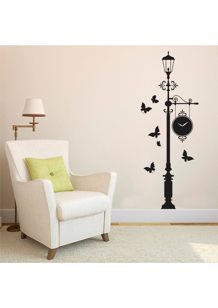 Street Clock Duvar Sticker