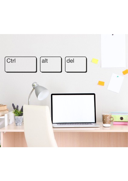 Ctrl + Alt + Del Duvar Sticker