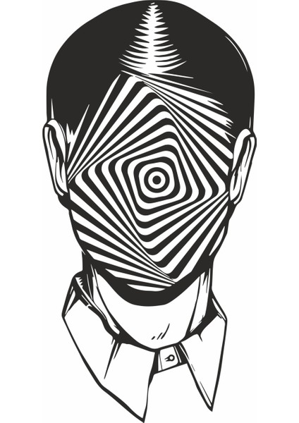 Creative Face Duvar Sticker