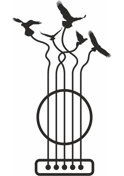 Guitar Birds Duvar Sticker fiyatları
