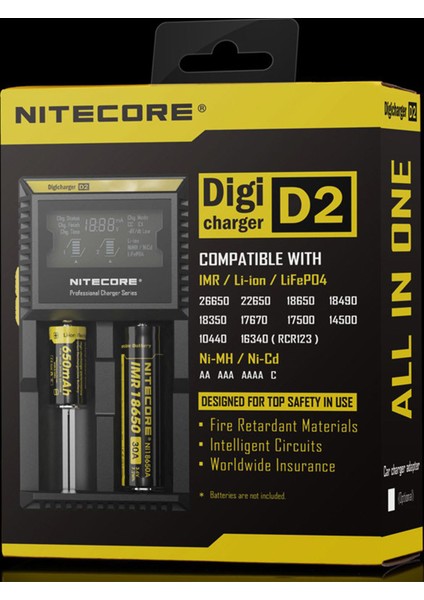 Nıtecore D2 Pıl Dolum Kıtı (Dıgıcharger)