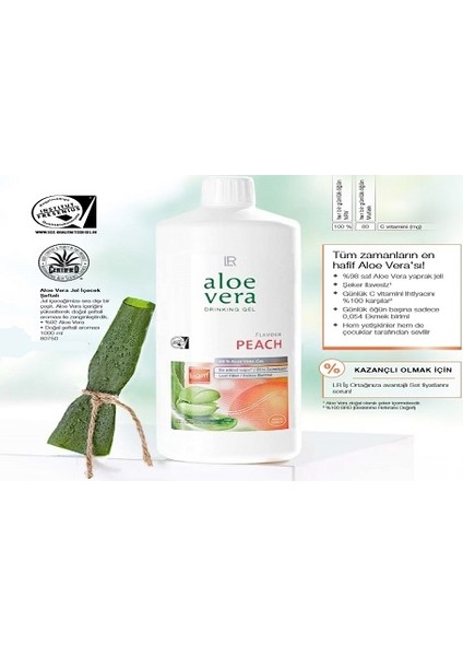 Aloe Vera Şeftali Jel İçecek