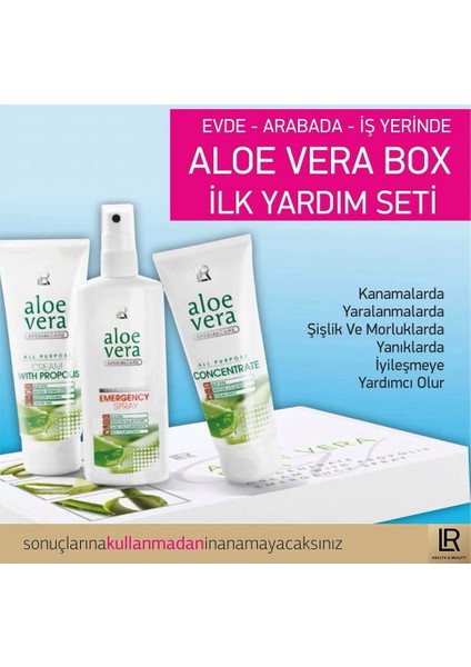 Aloe Vera Box İlk Yardım Ve Cilt Bakımı Setiniz