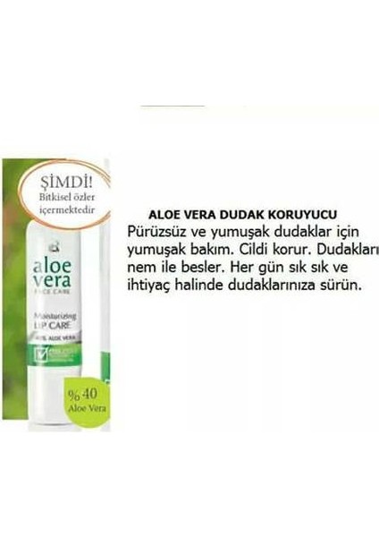 Aloe Vera Dudak Koruyucu