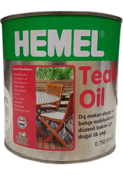 Teak Oil 1. Sınıf Tik Yağı 0,75 Litre