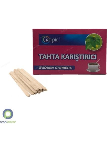 Ahşap Tahta Karıştırıcı 11 Cm 750'Li