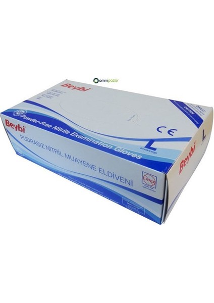 Nitril Pudrasız Eldiveni Mavi Large 5 Paket